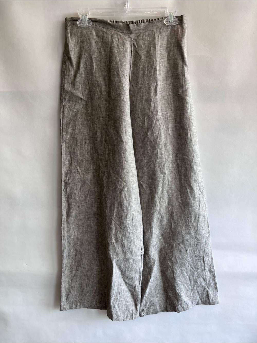 Bryn Walker Grey 100% Linen Wide Leg Pants
